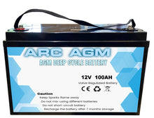 Load image into Gallery viewer, NEW 100AH AGM 12V Deep Cycle DRY BATTERY SEALED PORTABLE POWER DUAL FRIDGEBOATS
