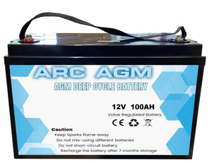 NEW 100AH AGM 12V Deep Cycle DRY BATTERY SEALED PORTABLE POWER DUAL FRIDGEBOATS