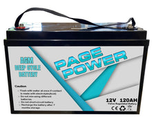 Load image into Gallery viewer, 120Ah AGM Deep Cycle Battery 12V SLA Fridge Solar Power Camping Marine Sealed