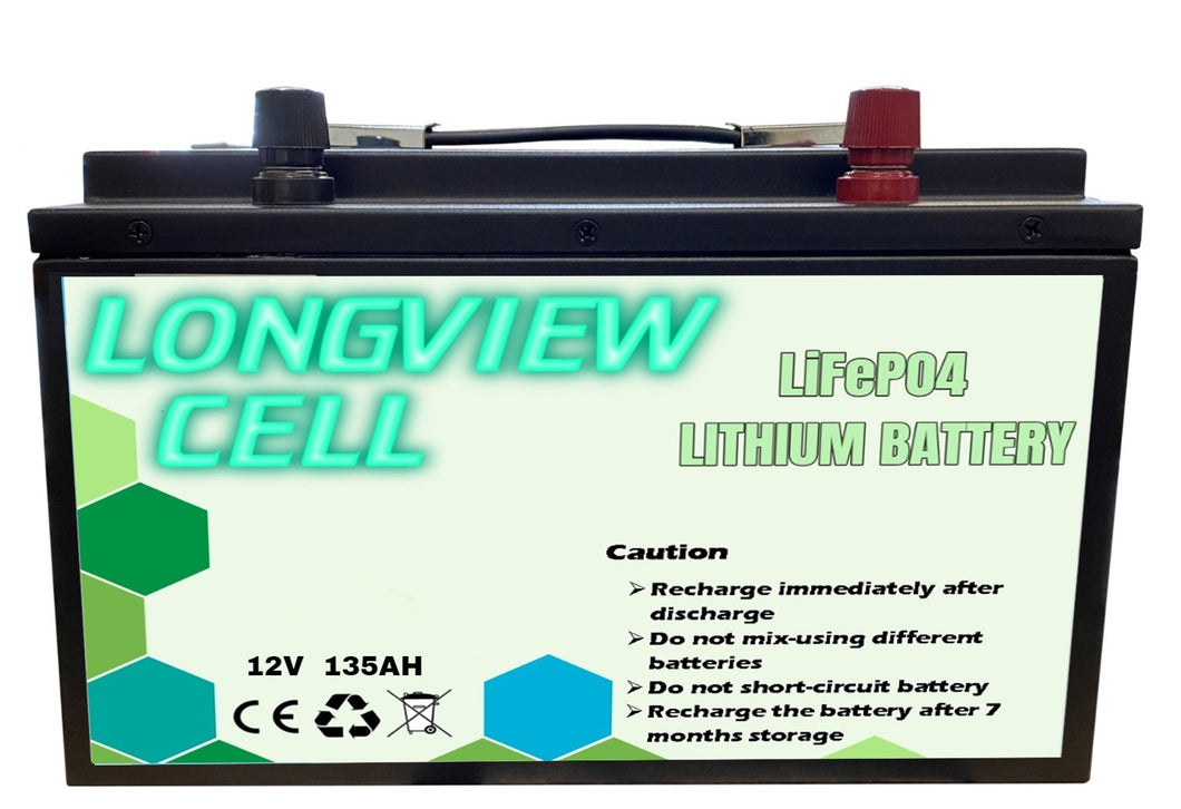 135Ah 12V LiFePO4 Lithium Iron Deep Cycle Battery Rechargable Replace AGM