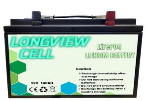 140Ah 12V LiFePO4 Lithium Iron Deep Cycle Battery Rechargable Replace AGM