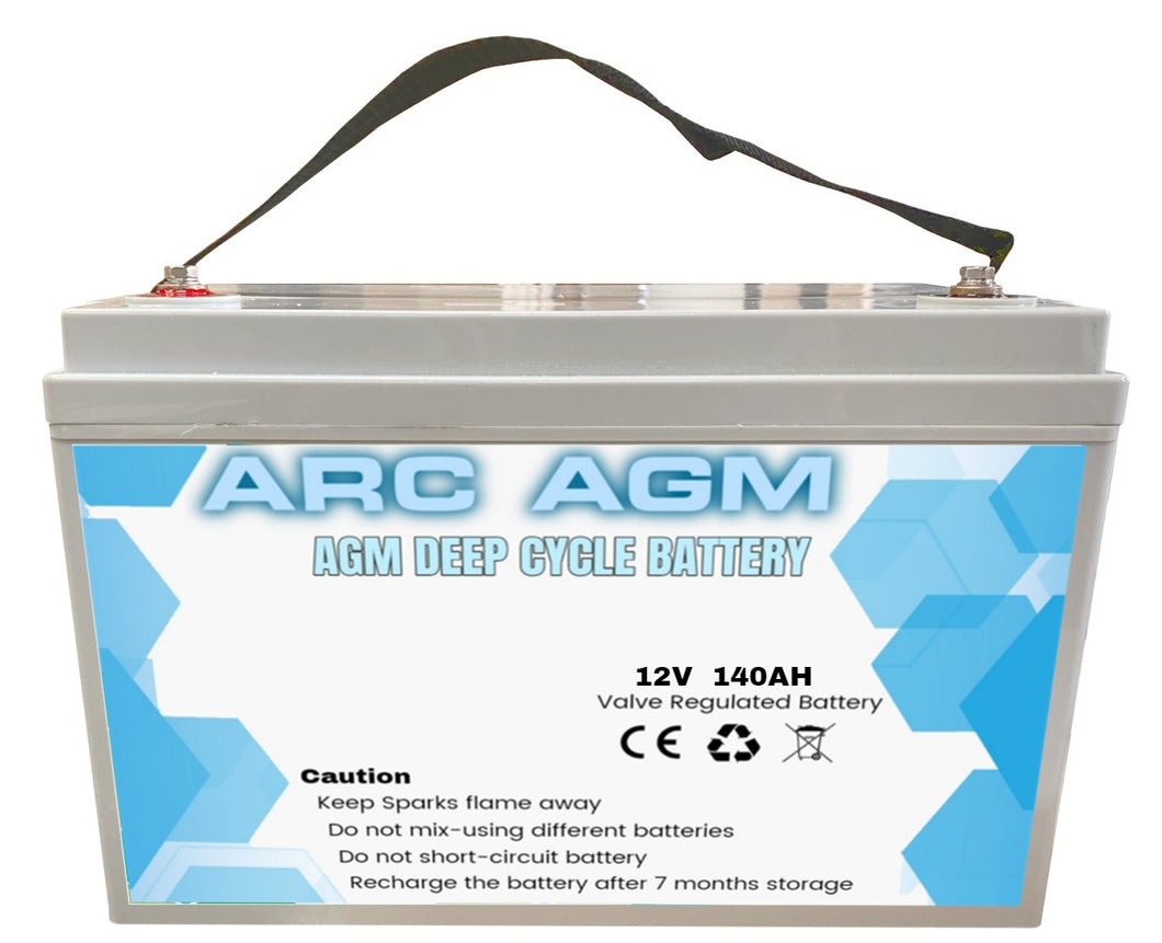 NEW 140AH AGM 12V Deep Cycle DRY BATTERY SEALED PORTABLE POWER DUAL FRIDGEBOATS