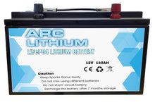 Load image into Gallery viewer, 12V 140Ah Lithium Ion Battery LiFePO4 Deep Cycle Rechargable Solar Camping 4wd