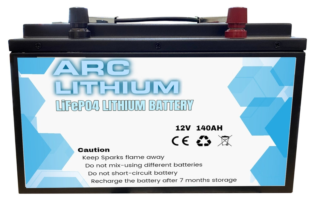 12V 140Ah Lithium Ion Battery LiFePO4 Deep Cycle Rechargable Solar Camping 4wd