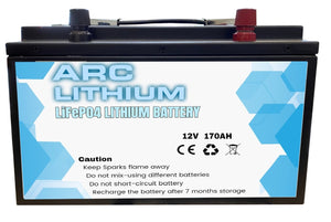 12V 170Ah Lithium Ion Battery LiFePO4 Deep Cycle Rechargable Solar Camping 4wd