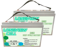 Load image into Gallery viewer, 170AH x 2 12V Deep Cycle Battery SLA Sealed Power Camping Marine Boat AGM Solar