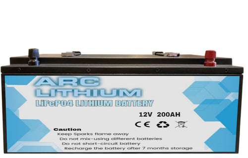 12V 200Ah Lithium Ion Battery LiFePO4 Deep Cycle Rechargable Solar Camping 4wd