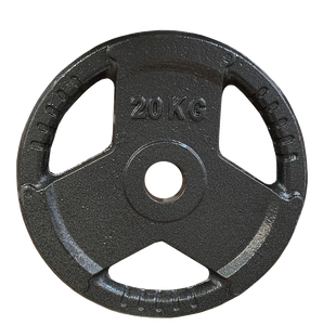 20kg Olympic Solid Cast Iron Hammertone Weight Plate 50mm Free Weights Disc Gym