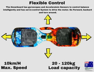 Brand New 6.5" Self Balancing Electric Scooter Hoverboard Skateboard Smart 2 Wheel Ice & Fire