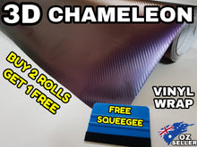 Load image into Gallery viewer, BUY 2 Rolls Get 1 FREE 3D Chameleon Car Vinyl Wrap Film Air Release Bubble Free Decal Sticker Roll For Full Car