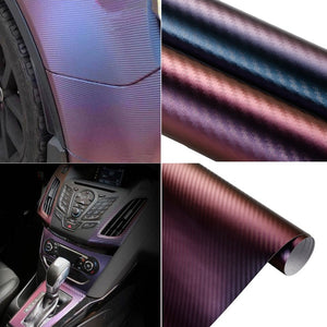 BUY 2 Rolls Get 1 FREE 3D Chameleon Car Vinyl Wrap Film Air Release Bubble Free Decal Sticker Roll For Full Car