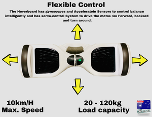 Brand New 6.5" Self Balancing Electric Scooter Hoverboard Skateboard Smart 2 Wheel WHITE