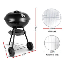 Load image into Gallery viewer, Grillz Charcoal BBQ Smoker Drill Outdoor Camping Patio Barbeque Steel Oven