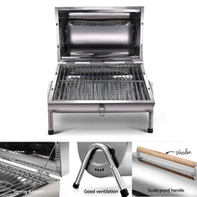 Load image into Gallery viewer, Grillz Portable BBQ Drill Outdoor Camping Charcoal Barbeque Smoker Foldable