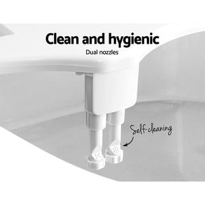 Bidet Toilet Seat Cold Hot Water Spray Non Electric Dual Nozzles Sprayer Hygiene