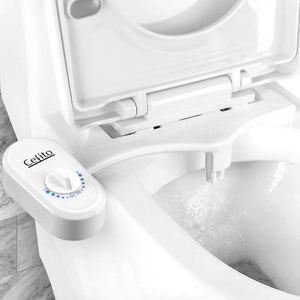 Cefito Non Electric Toilet Bidet Seat Hygiene Dual Nozzles Spray Wash Bathroom