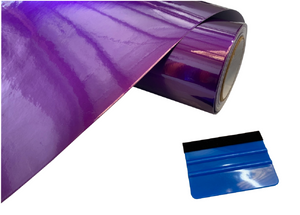 BUY 2 Rolls Get 1 FREE CANDY GLOSS PURPLE Car Vinyl Wrap Film Air Release Bubble Free Decal Sticker Roll For Full Car