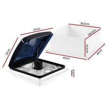 Load image into Gallery viewer, Weisshorn Caravan Roof Vent Hatch Fan 12V RV Motorhome Vents with remote control
