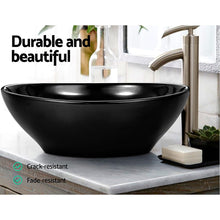 Load image into Gallery viewer, Cefito Ceramic Oval Sink Bowl - Black