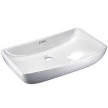Load image into Gallery viewer, Cefito Ceramic Rectangle Sink Bowl - White