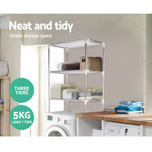 Load image into Gallery viewer, 3 Tier Laundry Storage Rack - Silver