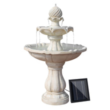 Load image into Gallery viewer, Gardeon 3 Tier Solar Powered Water Fountain - Ivory