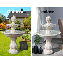 Load image into Gallery viewer, Gardeon 3 Tier Solar Powered Water Fountain - Ivory