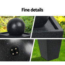 Load image into Gallery viewer, Gardeon Solar Powered Water Fountain - Black