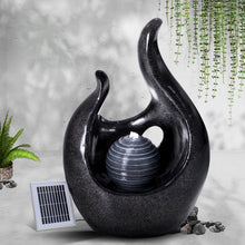 Load image into Gallery viewer, Gardeon Solar Water Fountain Outdoor Bird Bath Cascading with Battery