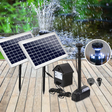 Load image into Gallery viewer, Gardeon 110W LED Lights Solar Fountain with Battery Outdoor Fountains Submersible Water Pump