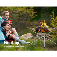 Load image into Gallery viewer, Grillz Portable Fire Pit BBQ Outdoor Camping Wood Burner Fireplace Heater Pits