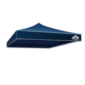 Instahut Gazebo 3x3m Pop Up Marquee Replacement Roof Outdoor Wedding Tent Navy