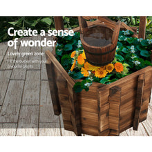 Load image into Gallery viewer, Gardeon Outdoor Garden Ornaments Wishing Well Planter Bucket Wooden Decor XL