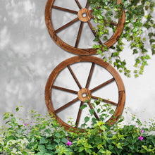 Load image into Gallery viewer, Gardeon Wooden Wagon Wheel X2