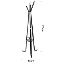 Load image into Gallery viewer, Artiss Wooden Coat Hanger Stand - Black