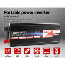 Load image into Gallery viewer, Giantz 12V - 240V Portable Power Inverter