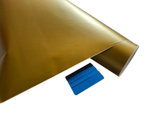 BUY 2 Rolls Get 1 FREE Matte GOLD Car Vinyl Wrap Film Air Release Bubble Free Decal Sticker Roll For Full Car