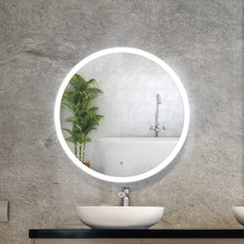 Load image into Gallery viewer, Embellir 70CM LED Wall Mirror With Light Bathroom Decor Round Mirrors Vintage