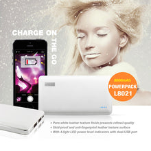 Load image into Gallery viewer, PNY (L8021) 8000mAh PowerPack Universal Rechargeable Battery Power Bank with output 2.1A, 5V