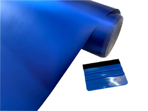 BUY 2 Rolls Get 1 FREE METALLIC CHROME BLUE Car Vinyl Wrap Film Air Release Bubble Free Decal Sticker Roll For Full Car