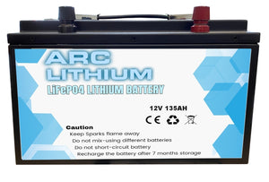 12V 135Ah Lithium Ion Battery LiFePO4 Deep Cycle Rechargable Solar Camping 4wd