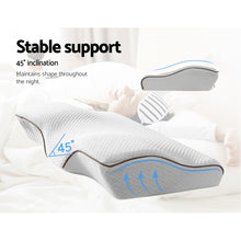 Load image into Gallery viewer, Giselle Memory Foam Pillow Neck Pillows Contour Rebound Pain Relief Support