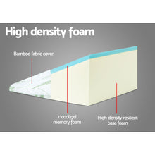 Load image into Gallery viewer, Giselle Bedding 2X Memory Foam Wedge Pillow Neck Back Support with Cover Waterproof Bamboo
