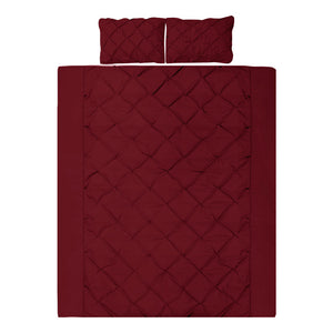 Giselle Luxury Classic Bed Duvet Doona Quilt Cover Set Hotel King Burgundy Red