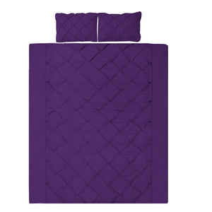 Giselle Luxury Classic Bed Duvet Doona Quilt Cover Set Hotel King Purple