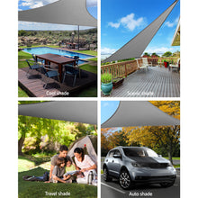 Load image into Gallery viewer, Instahut Sun Shade Sail Cloth Shadecloth Triangle Canopy Awning 280gsm 3x3x3m Grey