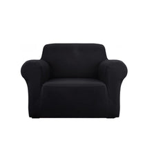 Load image into Gallery viewer, Artiss Sofa Cover Elastic Stretchable Couch Covers Black 1 Seater