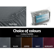 Load image into Gallery viewer, Artiss Sofa Cover Elastic Stretchable Couch Covers Grey 1 Seater