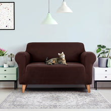 Load image into Gallery viewer, Artiss Sofa Cover Elastic Stretchable Couch Covers Coffee 2 Seater