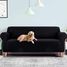 Load image into Gallery viewer, Artiss Sofa Cover Elastic Stretchable Couch Covers Black 4 Seater